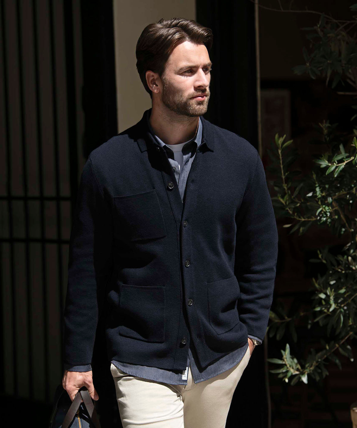 Nimbus Wilton Refined Milano Knit Overshirt, ready to custom print with your logo or design