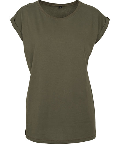 New Morning Studios Women’s regular extended shoulder tee