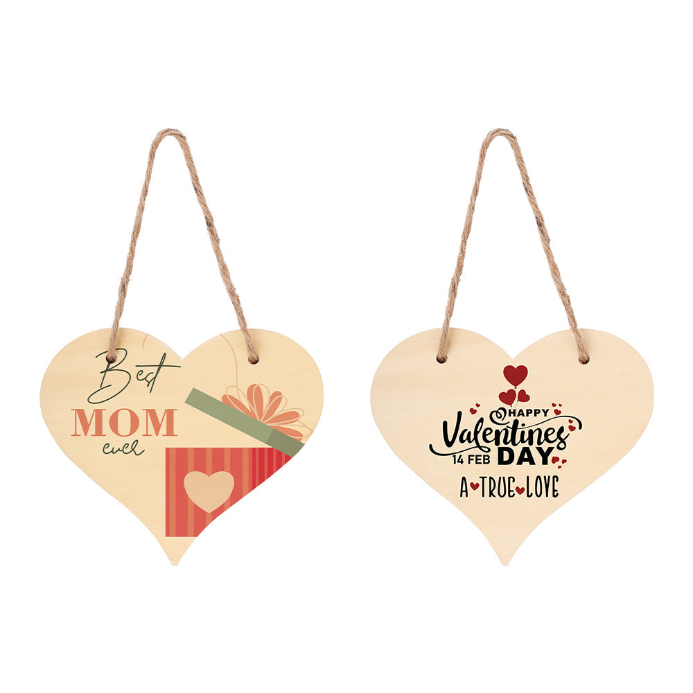 Heart Hanging Plaque - Natural