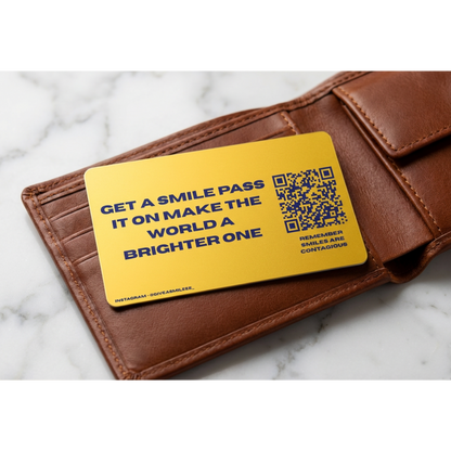 Give a Smile T-Shirt (YELLOW LOGO EDITION)