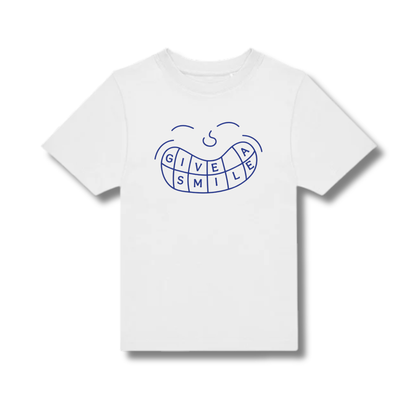 Give a Smile T-Shirt (BLUE LOGO EDITION)