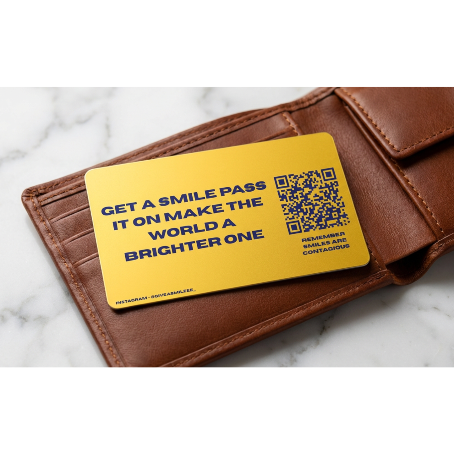 Give a Smile T-Shirt (BLUE LOGO EDITION)