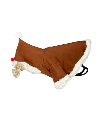 Dog’s reindeer hoodie - Brown/White