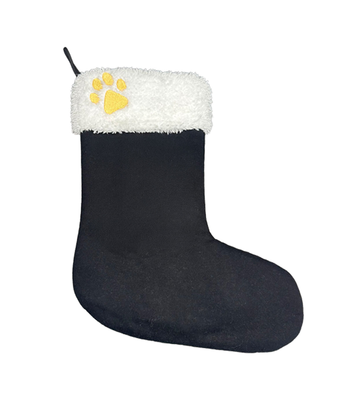 Dog’s Christmas stocking – bootie shape - Black/White