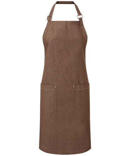 Premier Cotton denim bib apron, organic and Fairtrade certified