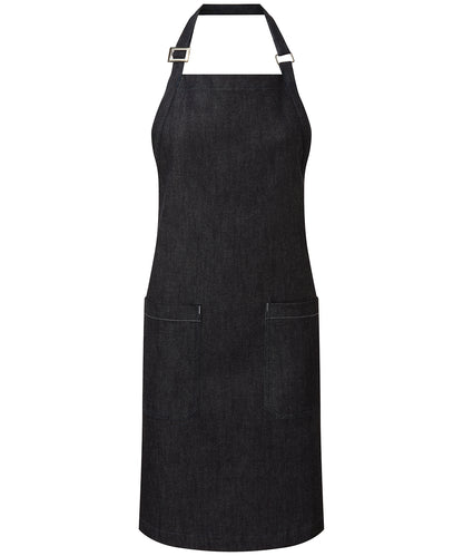 Premier Cotton denim bib apron, organic and Fairtrade certified