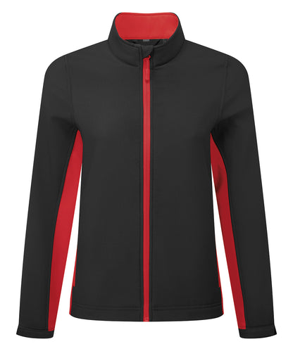 Women's Windchecker softshell - Black/Classic Red