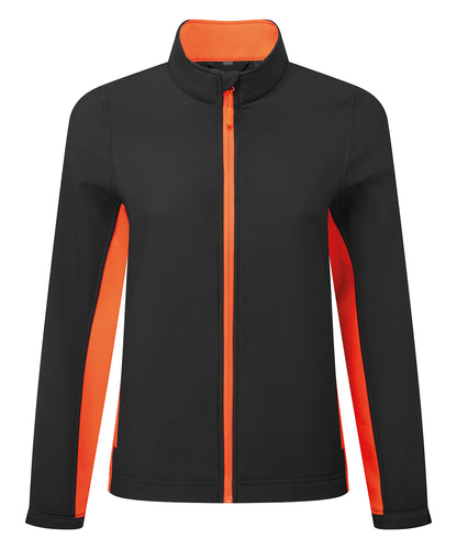 Women's Windchecker softshell - Black/Orange