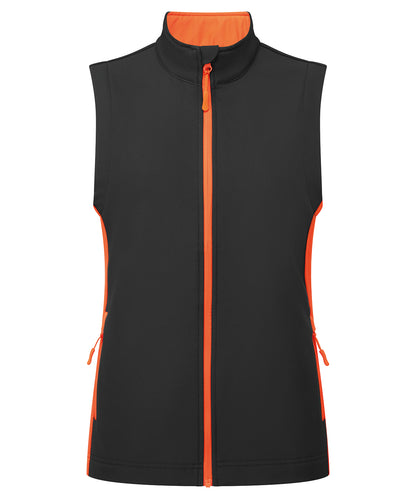 Women's Windchecker gilet - Black/Orange