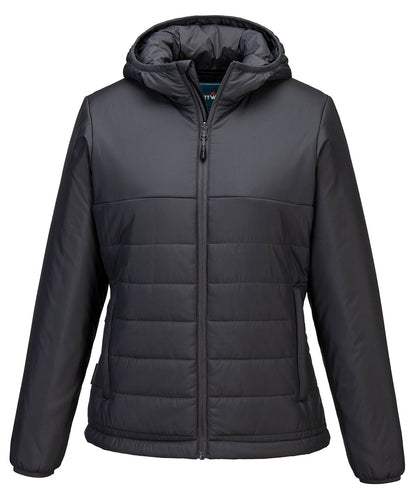 Portwest Women’s professional hooded insulated baffle jacket (S613)