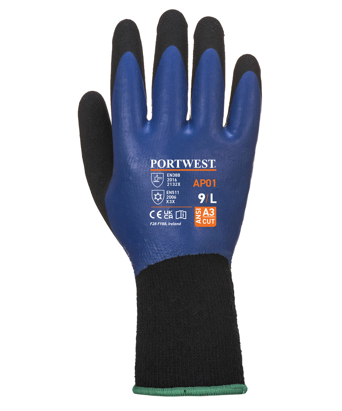 Portwest Cold 13 Latex aqua gloves (AP01)