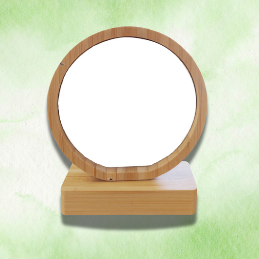 Photo Frame - Bamboo/ MDF - Revolving Magnetic Frame - Circle