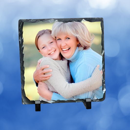 Customisable Photo Slate - Glossy Finish - 15cm x 15cm - SQUARE