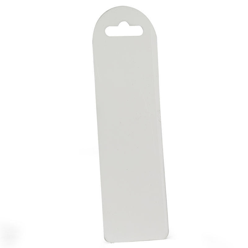 Plastic Bookmark - White