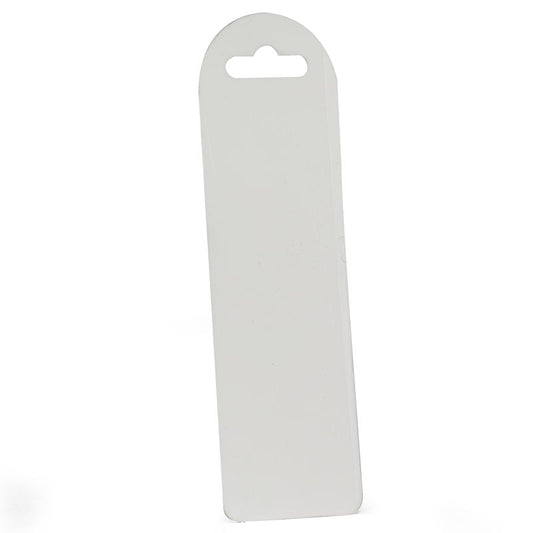 Plastic Bookmark - White