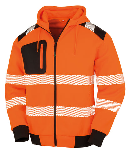 Result Recycled Recycled robust zipped safety hoodie