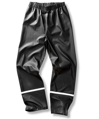 Result Recycled Prism PU waterproof trousers with reflective bands and recycled backing