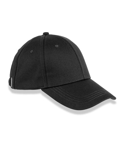 6-panel organic cotton cap - Black