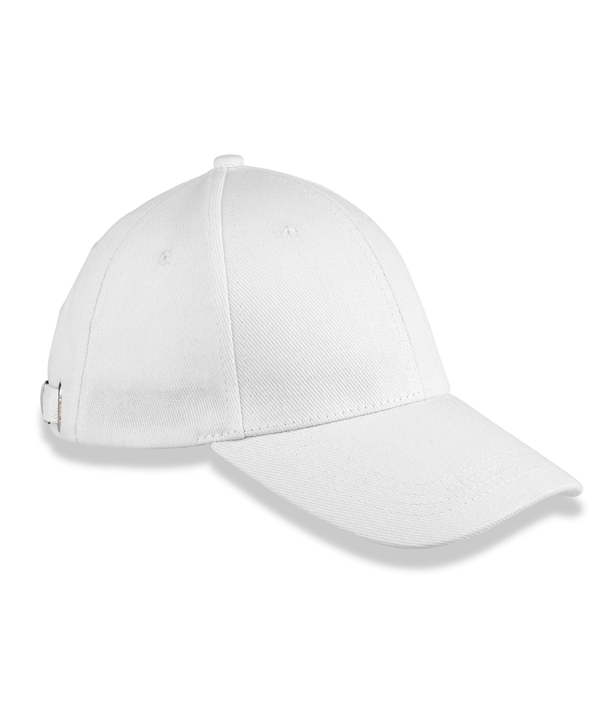 6-panel organic cotton cap - White