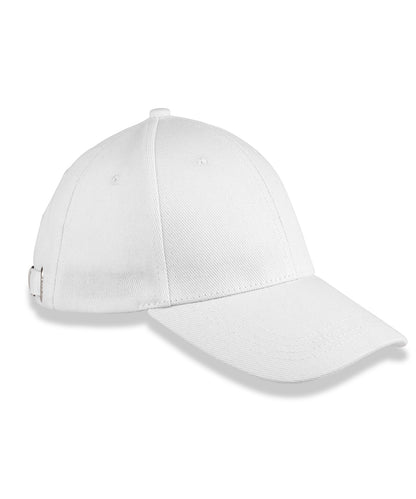 6-panel organic cotton cap - White