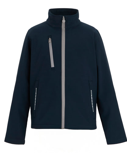 Junior Ablaze 3L softshell jacket - Navy/Mineral Grey
