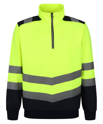 Regatta High Visibility Pro hi-vis ¼-zip sweatshirt