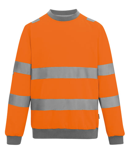 Regatta High Visibility Hi-vis Pro contrast crew neck sweatshirt