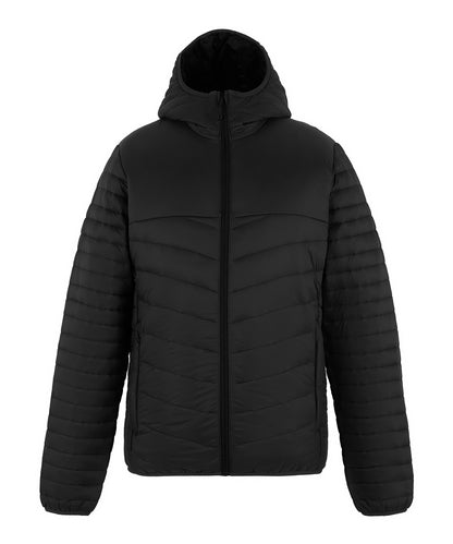 Loftlite hooded baffle jacket - Black/Black