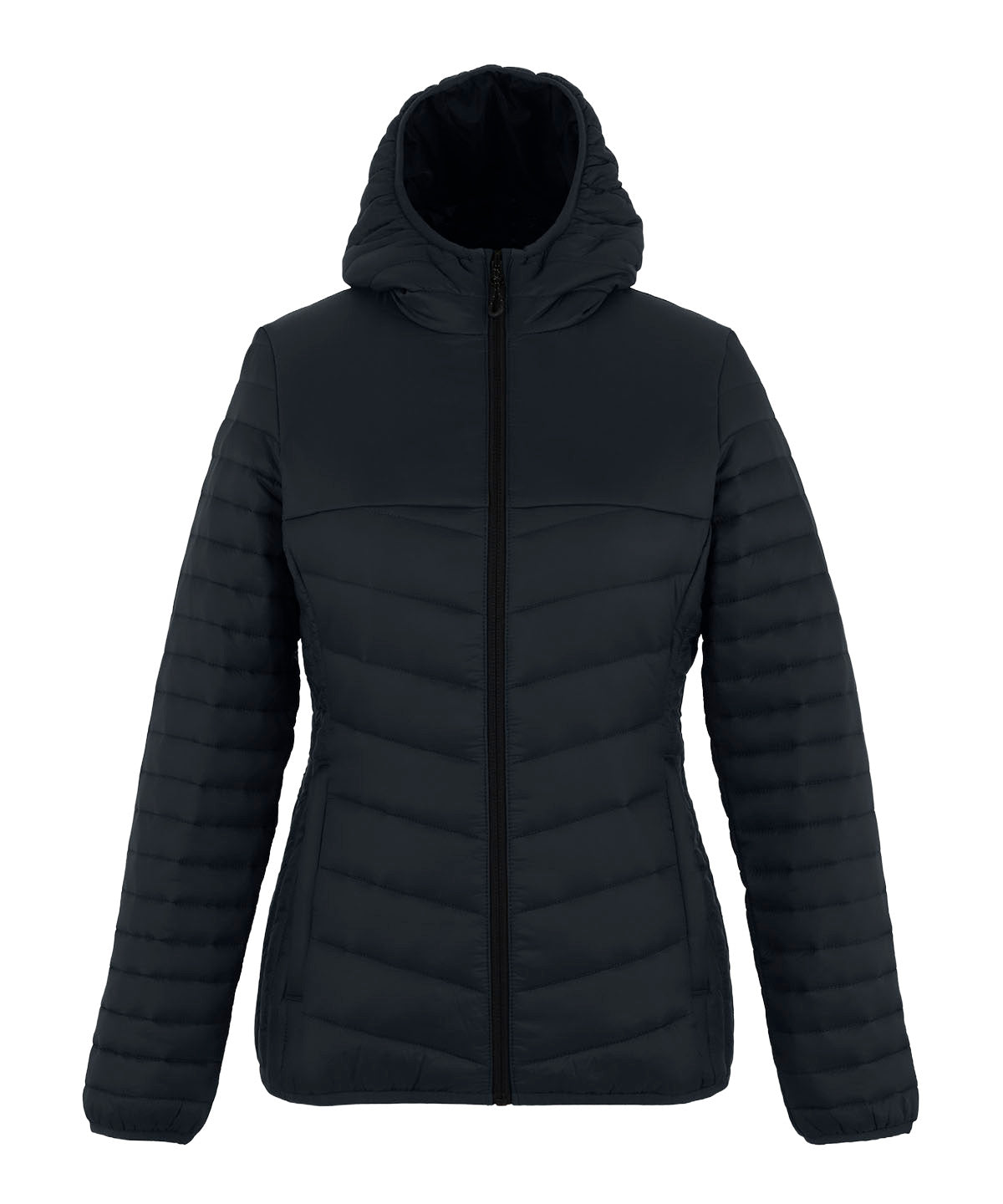 Loftlite women’s hooded baffle jacket - Seal Grey/Black