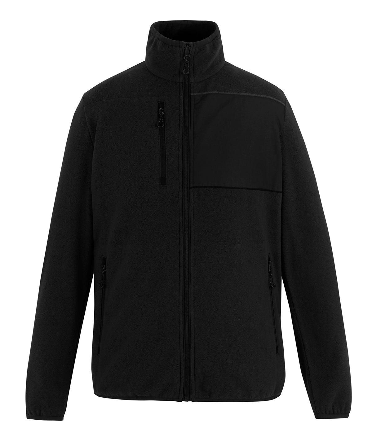Active printable fleece jacket - Black/Black
