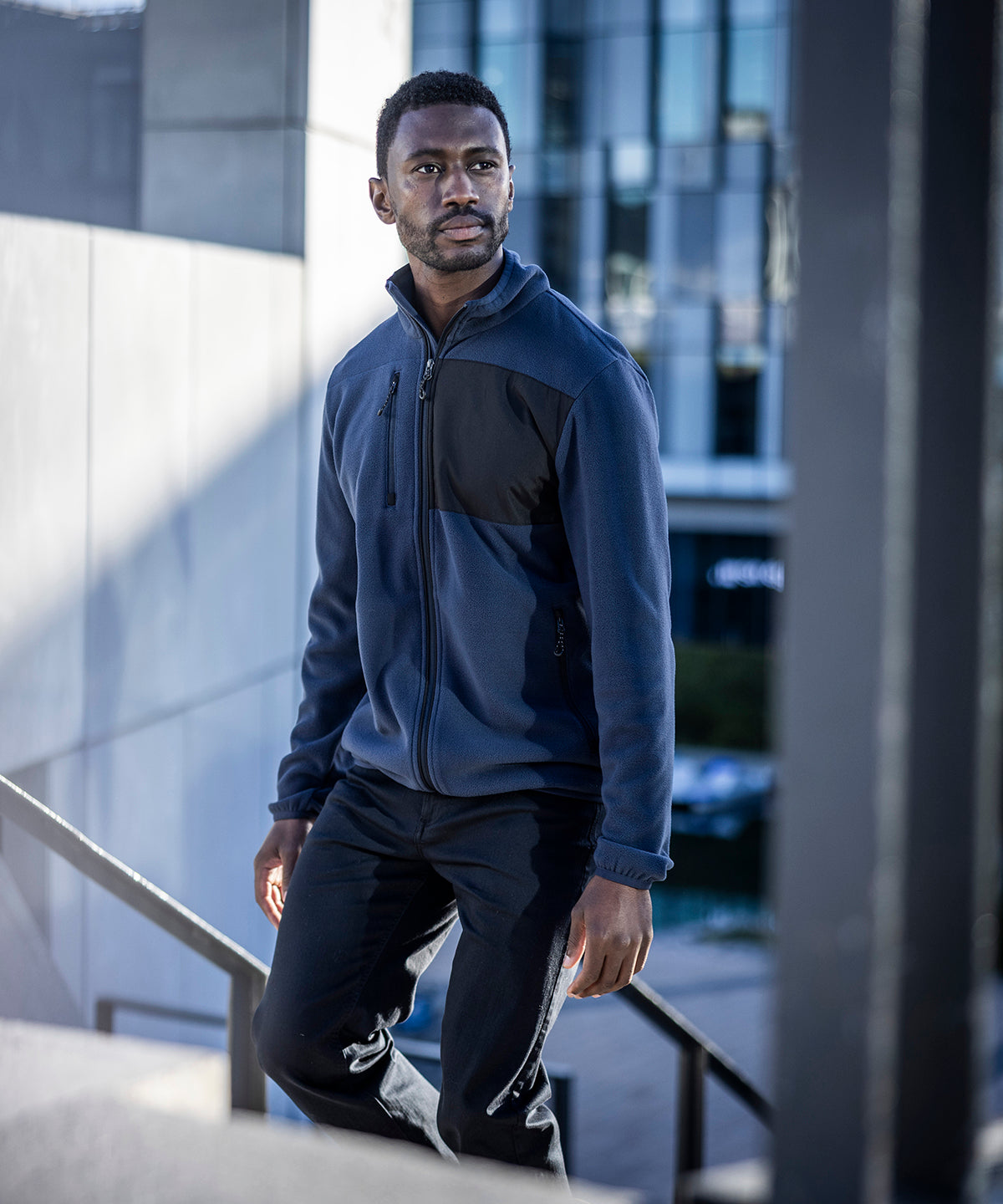 Active printable fleece jacket
