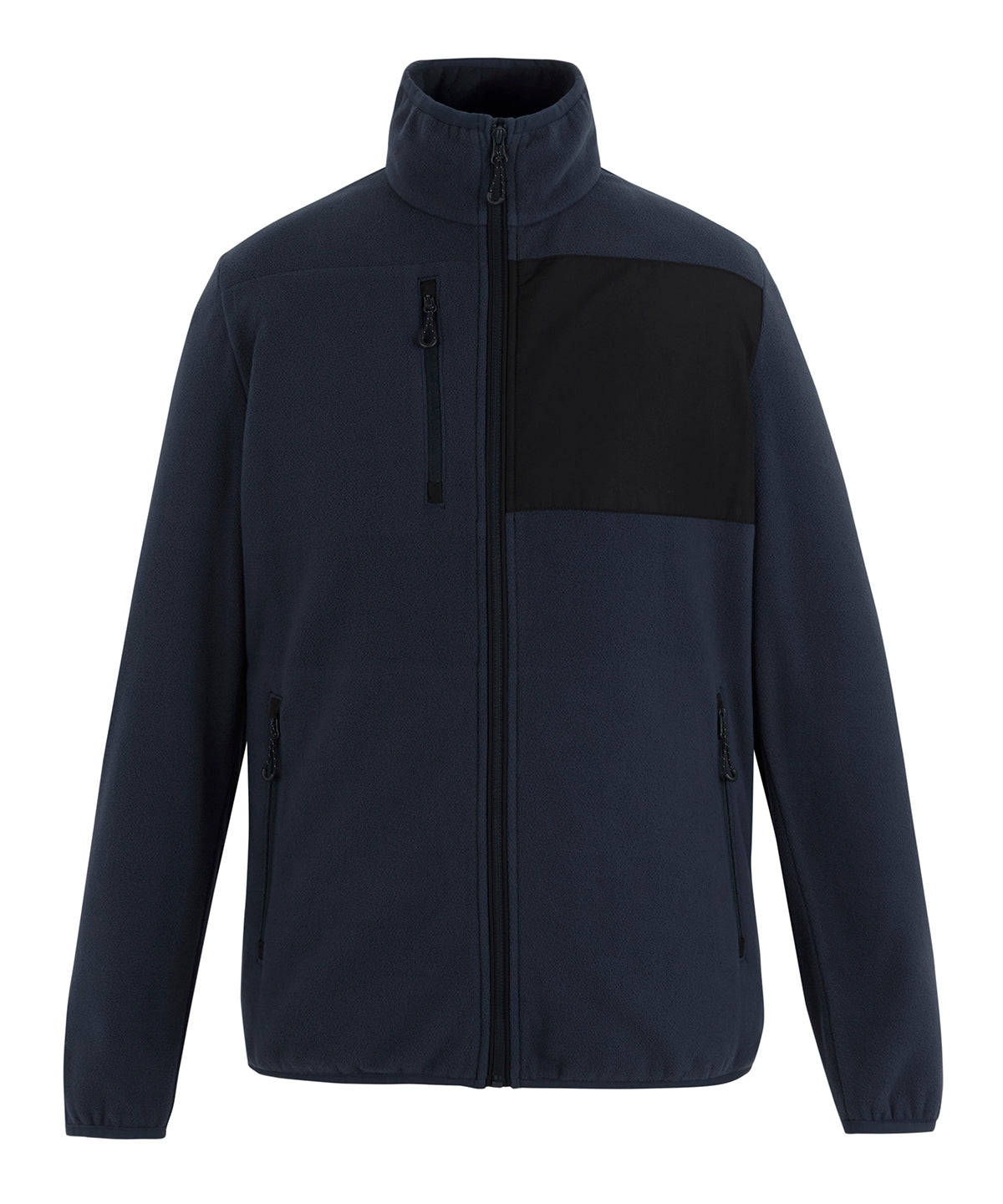 Active printable fleece jacket - Navy/Black