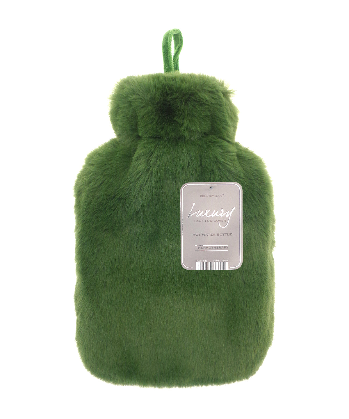 Ribbon Super luxury faux fur hot water bottle and cover