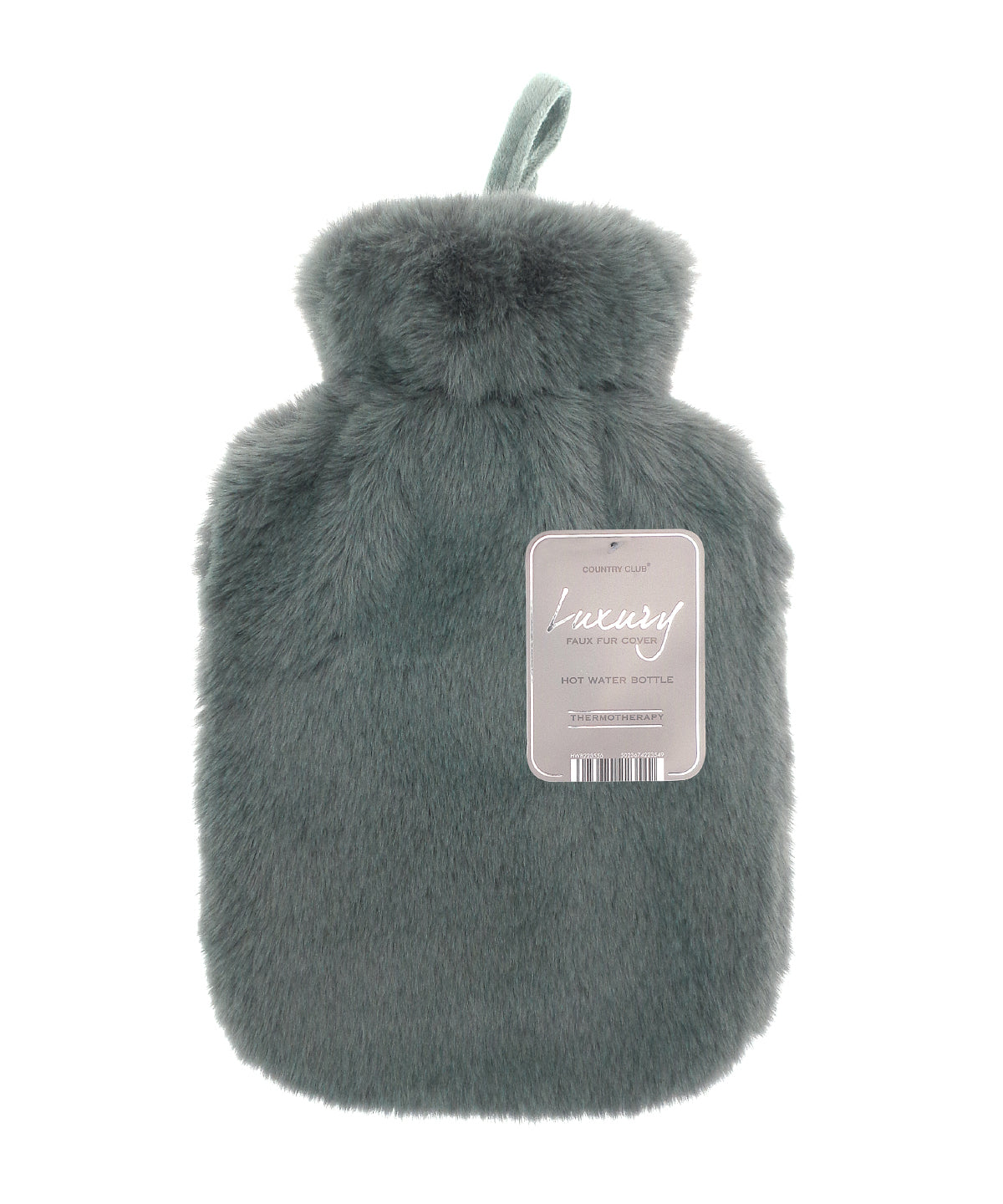 Ribbon Super luxury faux fur hot water bottle and cover