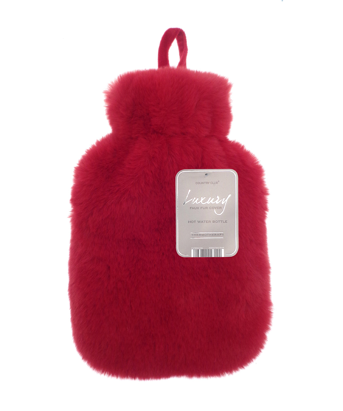 Ribbon Super luxury faux fur hot water bottle and cover