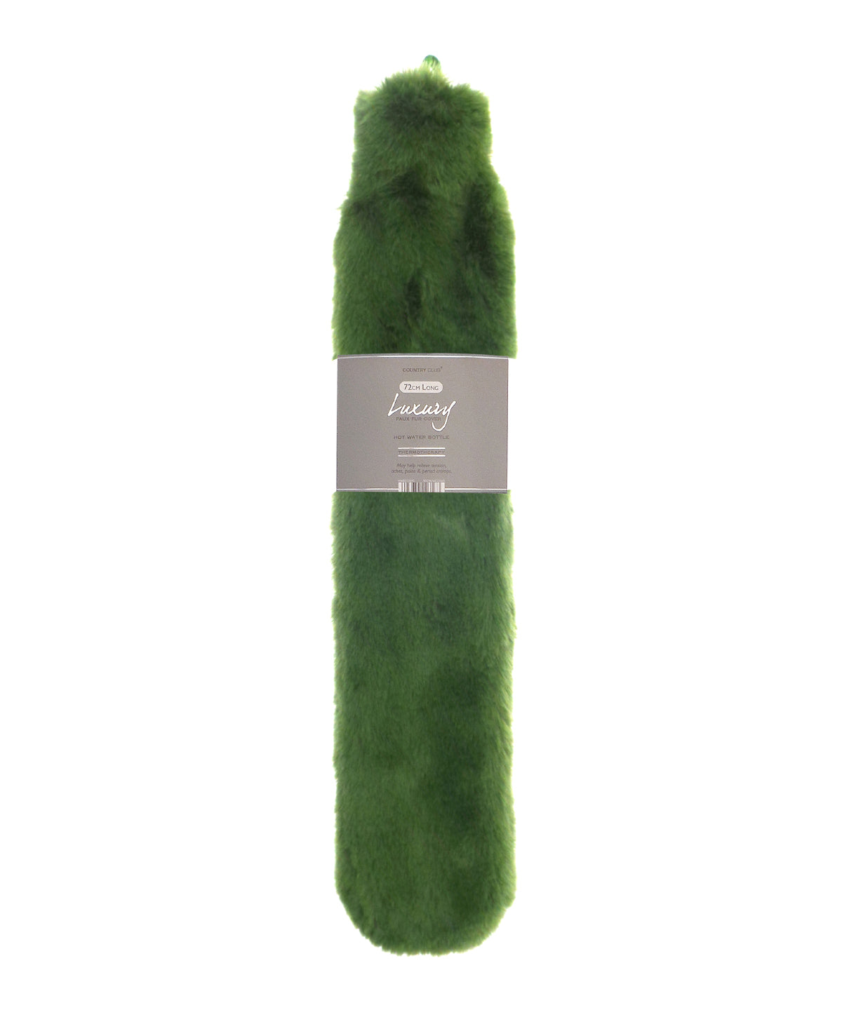 Ribbon Super luxury faux fur long hot water bottle and cover