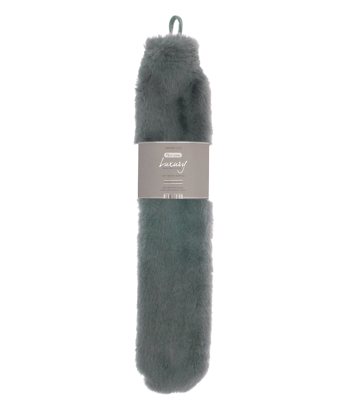 Ribbon Super luxury faux fur long hot water bottle and cover