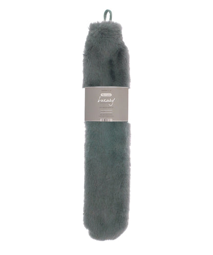 Ribbon Super luxury faux fur long hot water bottle and cover