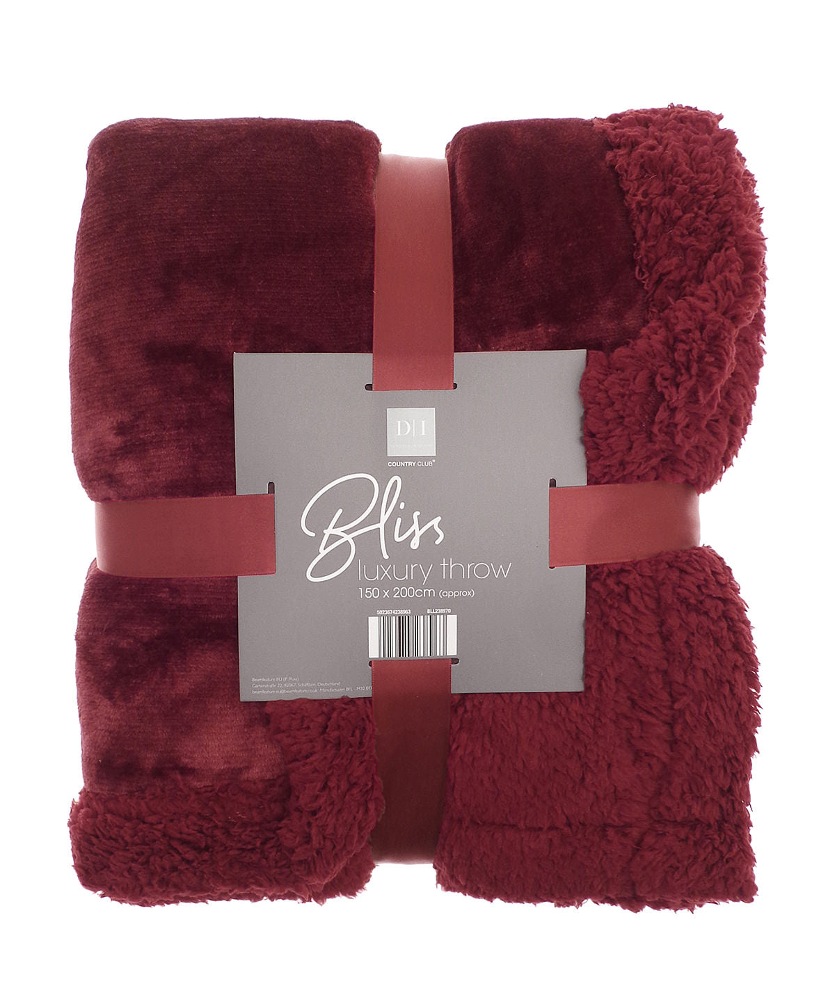 Ribbon Sherpa winter throw