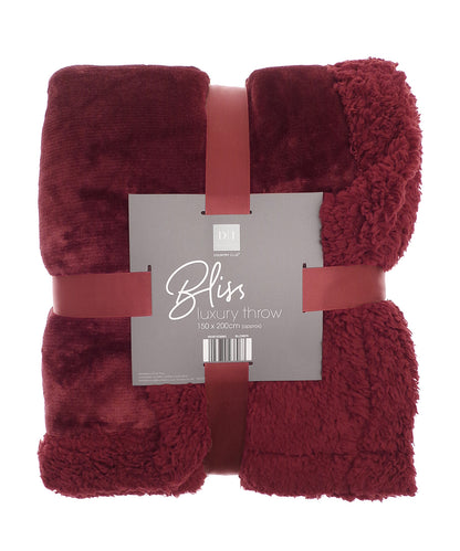 Ribbon Sherpa winter throw