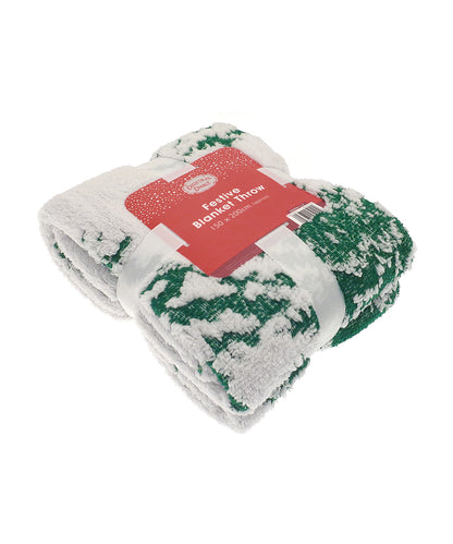 Christmas tree jacquard sherpa throw - Christmas Tree