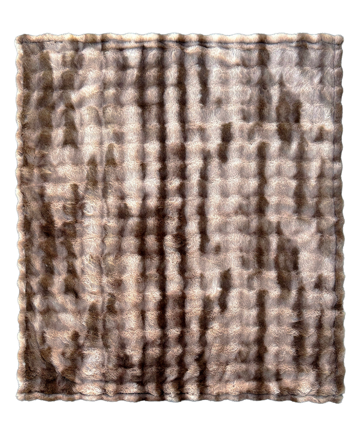 Luxury faux fur heated throw (127 x 152cm)