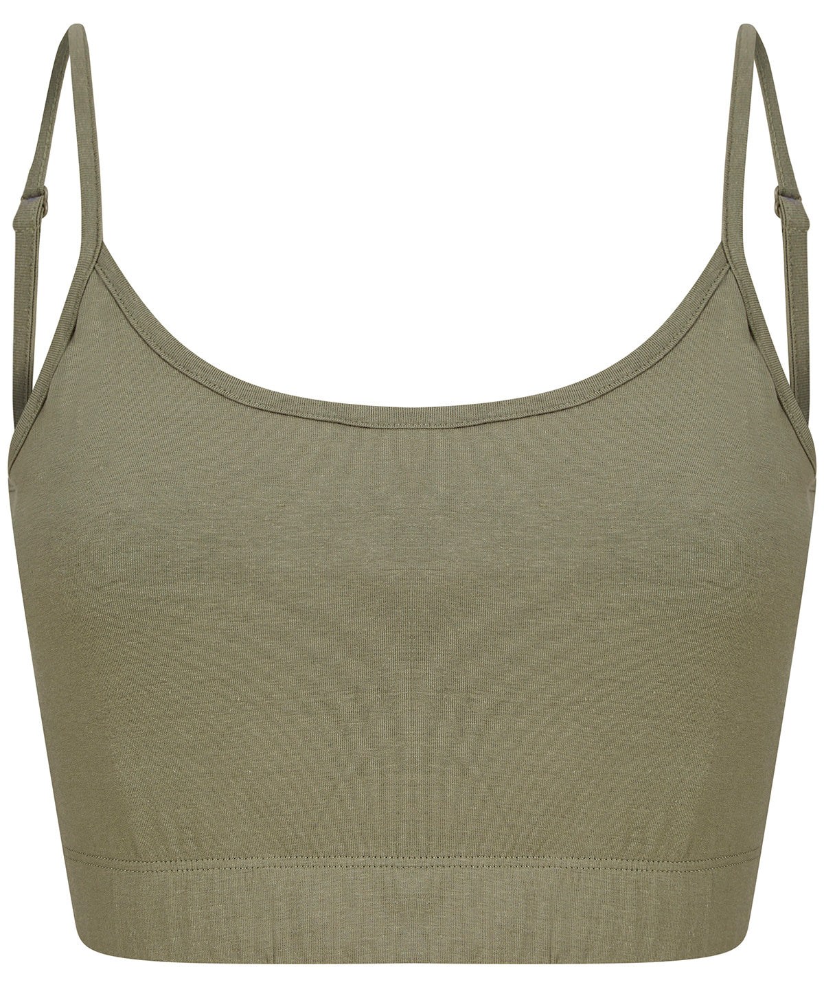 SF Women's sustainable fashion cropped cami top with adjustable straps