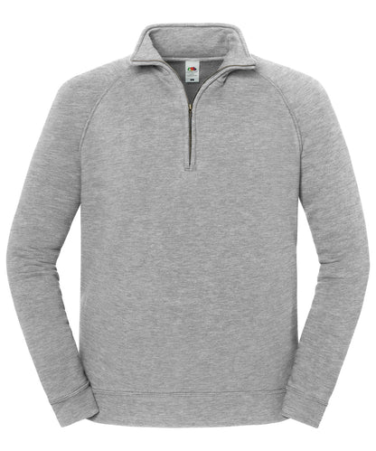 Fruit of the Loom Iconic premium zip-neck sweat