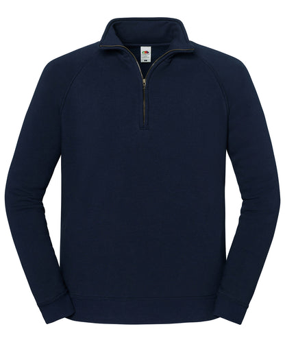 Fruit of the Loom Iconic premium zip-neck sweat