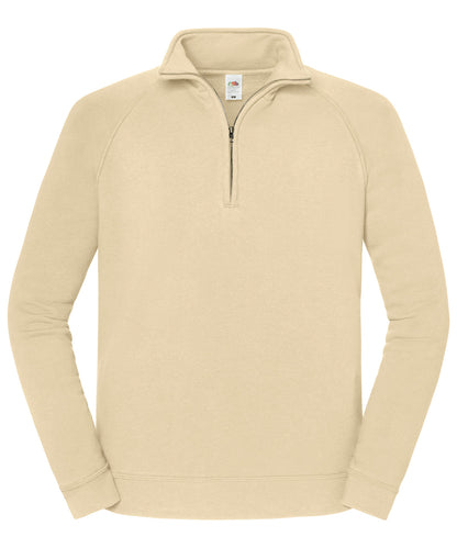 Fruit of the Loom Iconic premium zip-neck sweat