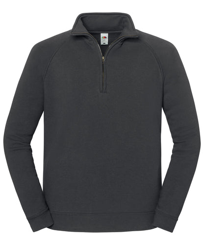 Fruit of the Loom Iconic premium zip-neck sweat