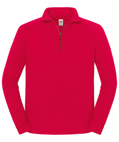 Fruit of the Loom Iconic premium zip-neck sweat