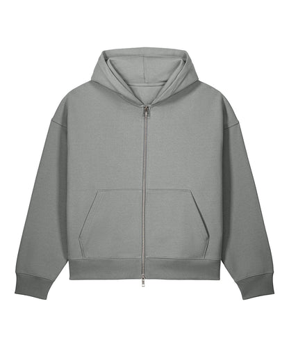 Stanley/Stella Fronter Zip Hoodie in Misty Grey, front view