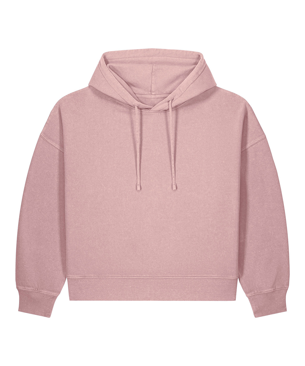 Stanley/Stella Stella Nora Vintage Hoodie in Garment Dyed Blush, front view